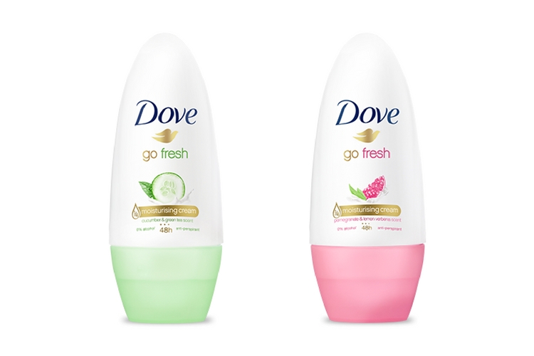 Rollon Deodorant Dove Go Fresh Cucumber Green Tea Deodorant 48H